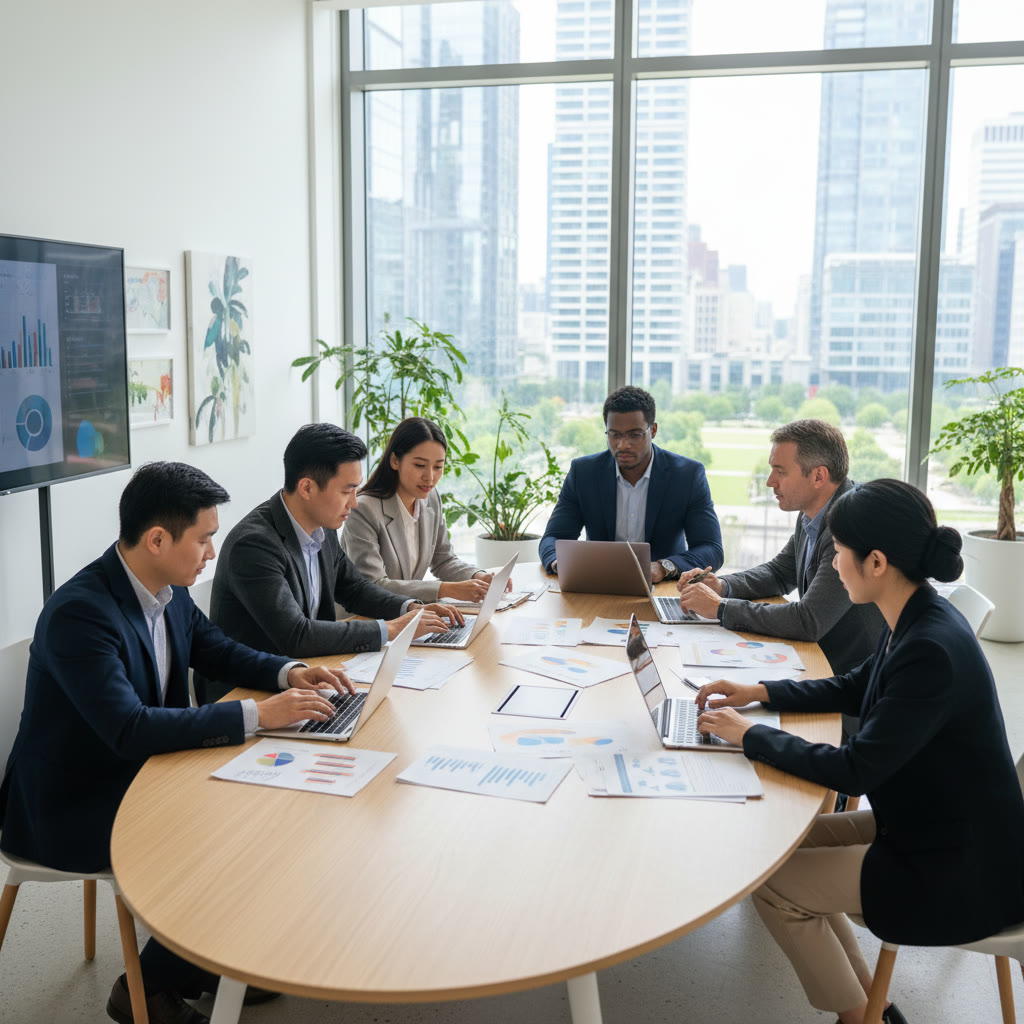 International agricultural commodity trading team at EUSCG Hong Kong office