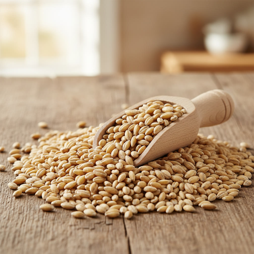 Premium feed barley grain from Kazakhstan stored in bulk warehouse