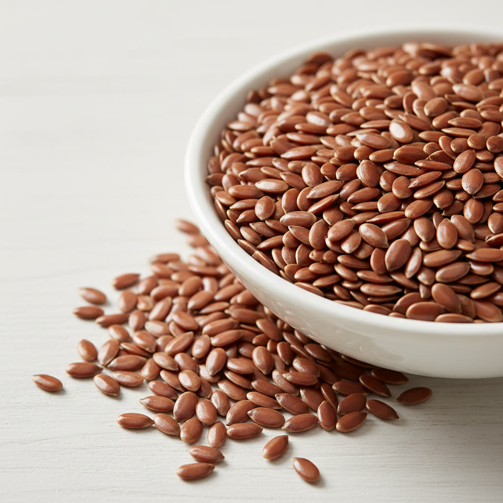 Premium brown and golden flaxseed linseed from Kazakhstan rich in omega-3
